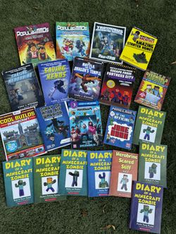 Set Of 21 Kid Minecraft Books