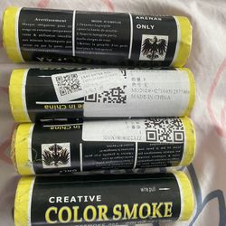 Colored smoke bombs