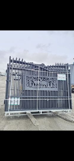 NEW METAL FARM DRIVEWAY GATE HEAVY DUTY, 7'x20'
GALVANIZED +POWDER COATING
ONE SET =LEFT LEAF+RIGHT LEAF
DEER MOTIF STYLE
Only serious people please
F