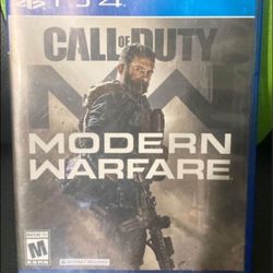 Call Of Duty Modern Warfare PS4 