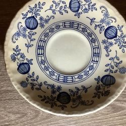 Vintage Enoch Wedgwood Blue Heritage Pattern plate