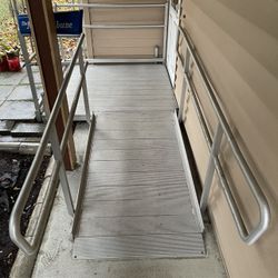 Wheel Chair Platform & Ramp With Handrails 