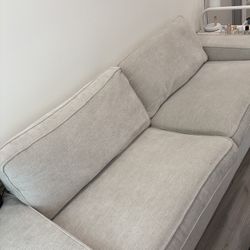 88” Beige Fabric Sofa – $80 OBO; Pickup (Koreatown, Los Angeles)