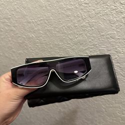 Chanel Sunglasses Black And White