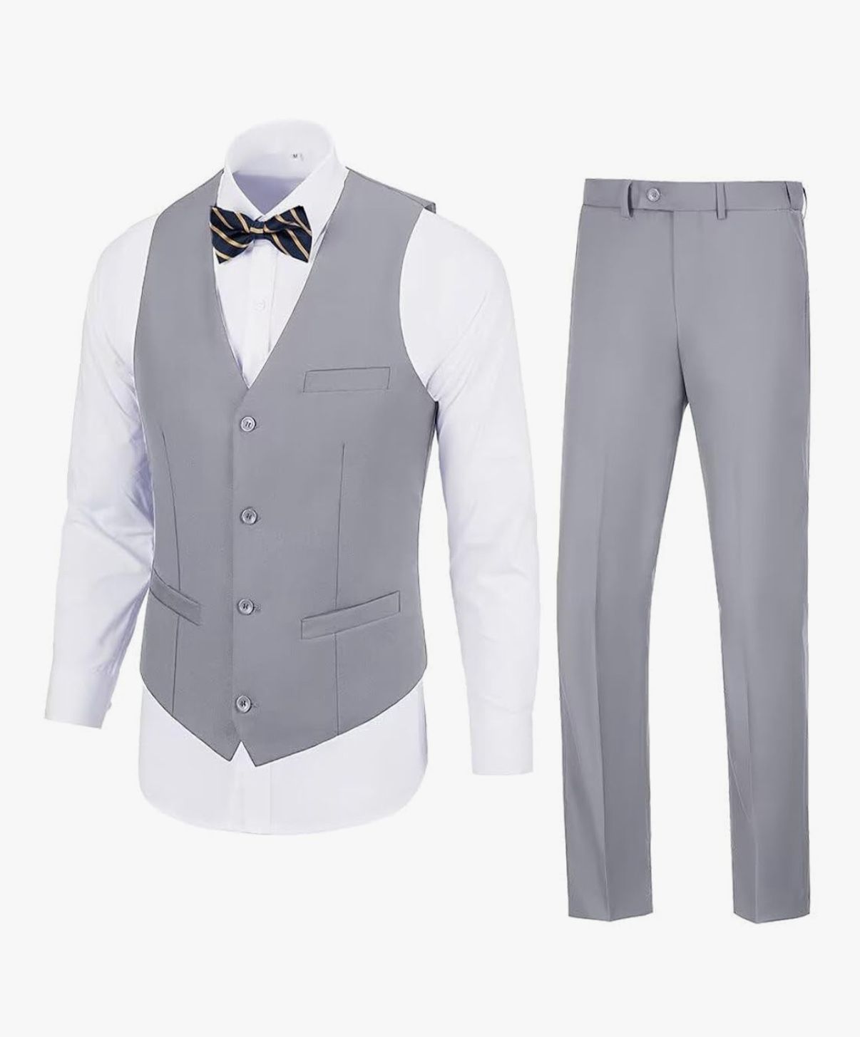 2 Pieces Suit Vest Pants Set For Men