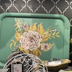 Vintage Floral Tray 