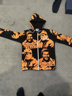 asaali orange cartel hoodie