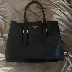 Authentic Prada Saffiano Cuir Tote Bag