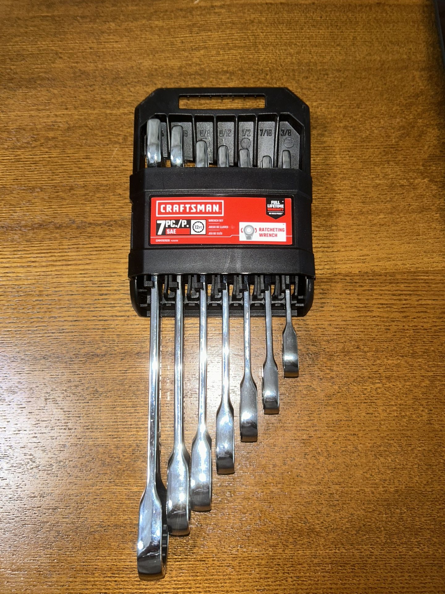 Craftsmen ratcheting wrench 7pc set