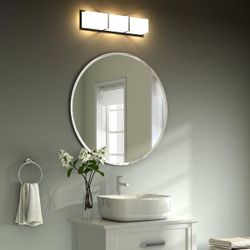 Silver Bathroom Wall Mirror