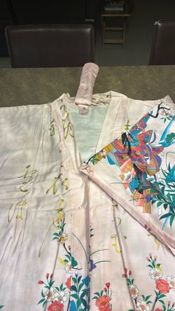 Japanese Kimono Robe Floral Print