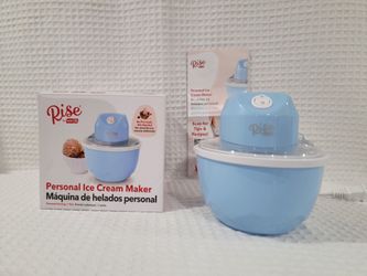 Personal Ice Cream Maker Blue Rise by DASH. For household use only. Like new. 2 cup capacity. No Pre-made Mix Newded. Included instructions.