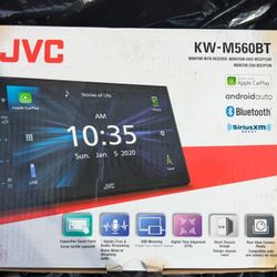 JVC KW-M560BT Double Dim Car Stereo w/ CarPlay!"