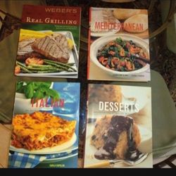 4 Large Cooking Books