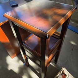 End Table Or Nightstand With Small Drawer And Shelf