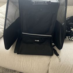 Dog Backpack Carrier with bowl/feeder