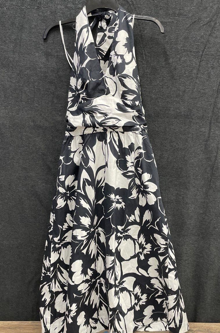 NWT Women's Boston Proper Navy And White Floral Sundress