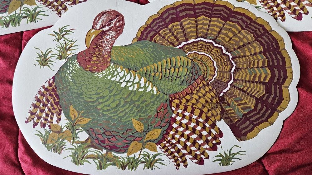 4 Thanksgiving Placemats