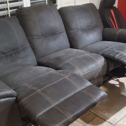 Microfiber Recliner Couch