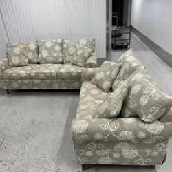 Comfy Gray Sofa Set 🛋️🧼