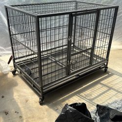 Large kennel Crate Training
