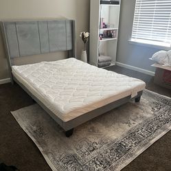 Full Size Bed Frame, Mattress  & Dresser 