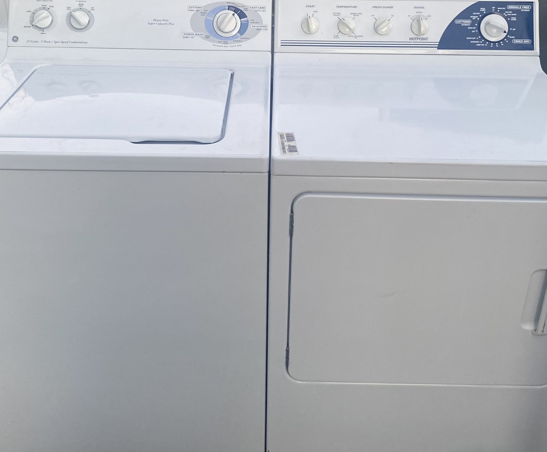 GE Washer And Dryer 