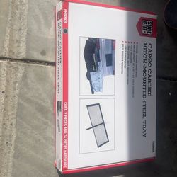 Cargo Carrier Hitch-Mounted Steel Tray