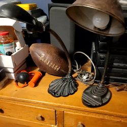 1-50s Cast Iron Table Lamps. Only One Left