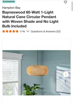 hanging woven pendant light