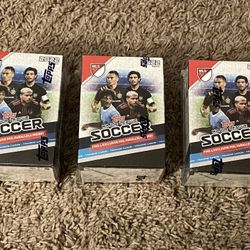 3 x 2022 Topps MLS BLASTER Box Lot