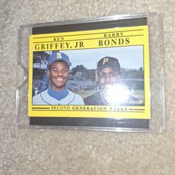 1991 Fleer - Second Generation Stars Insert *Ken Griffey Jr. & Barry Bonds*