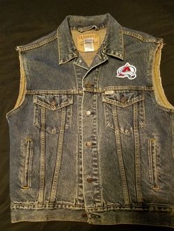 Levi's Colorado Avalanche jean jacket vest