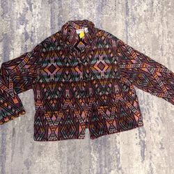 Chico's Design Tribal Pattern Jacket