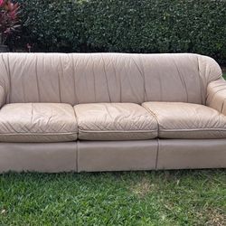 Sofa - Leather Sofa, $25