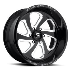 Fuel Flow Gloss Black Milled | Truck Fitment Wheels Rims