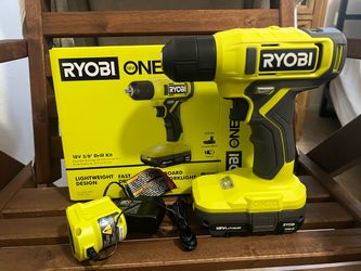 Ryobi 18V ONE+ 3/8" Drill Kit brand new open box