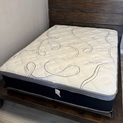 Organic Cotton PillowTop Mattress  Queen Size Mattress