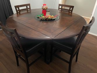 Convertible Tall Wood Dining Table