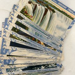 Vintage Linen Postcards - Niagara Falls