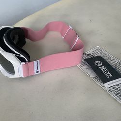 Pink white solid googles new ski snowboarding outdoor masters