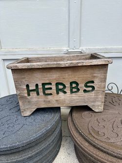 Wooden Herbs planter box