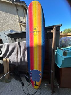 EXCELLENT WAVE STORM FOAM SURFBOARD 8 FOOT