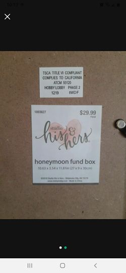 Honeymoon Fund Box