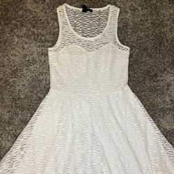Material Girl - White Sleeveless dress 