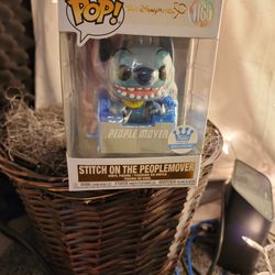 Funko Pop Doll! Stitch On The People Mover From Disney🥰
