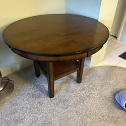 Wood Table With Chair 