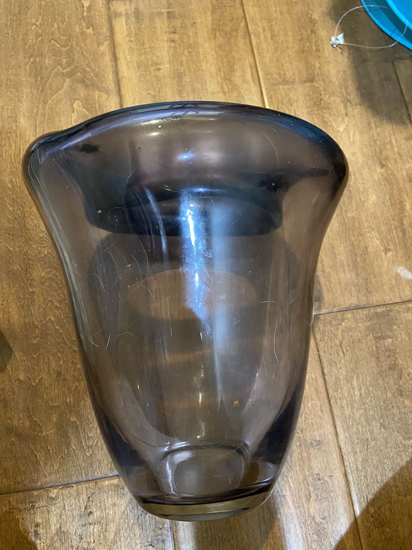 Purple glass vase