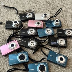 Lot of 14 Sony Cyber-shot DSC-W350 Cameras (Broken/Parts) – $140 OBO