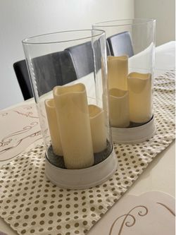 Candeleros decorativos de  baterías